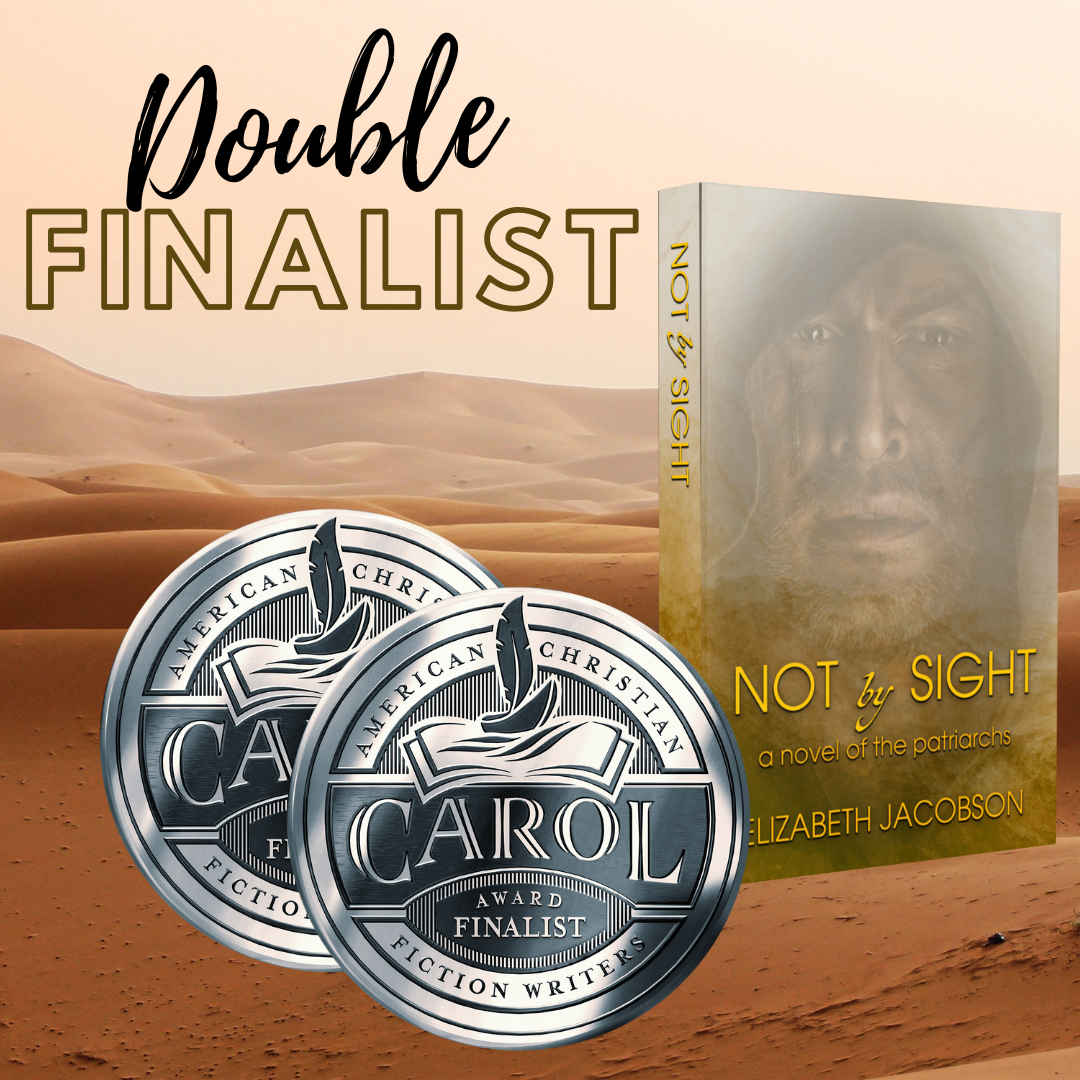 Not by Sight: a novel of the patriarchs finishes as a Carol Awards Double Finalist
